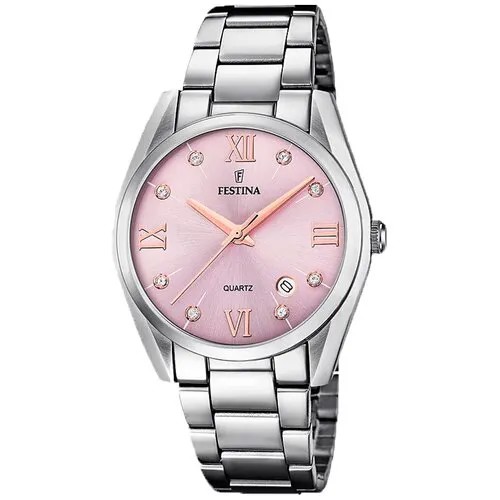 Наручные часы FESTINA Boyfriend, розовый, серебряный