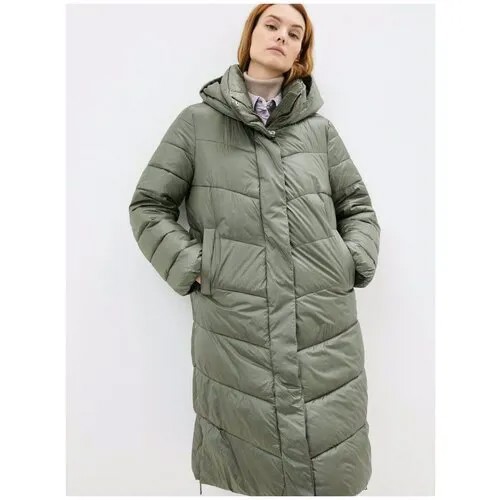Утепленное пальто цвета хаки Incity, цвет хаки, размер XL