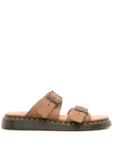 Dr. Martens шлепанцы Josef с пряжками, нейтральный цвет