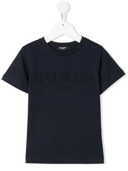 Balmain Kids футболка с логотипом