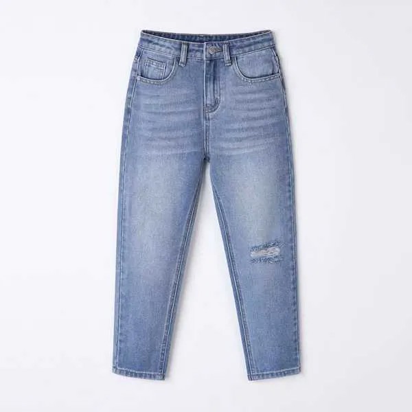 Для мальчиков Рваные зауженные джинсы
