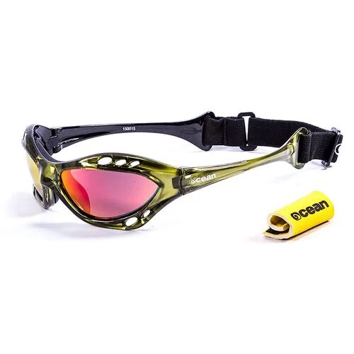 Солнцезащитные очки OCEAN OCEAN Cumbuco Transparent Green / Revo Orange Polarized lenses, зеленый