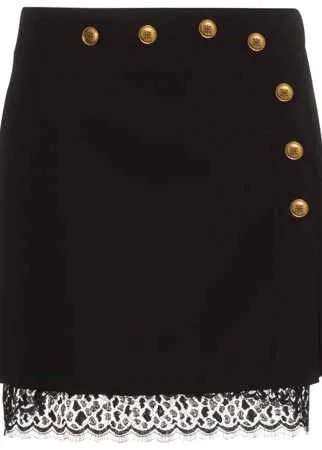 Givenchy юбка мини с декоративными пуговицами