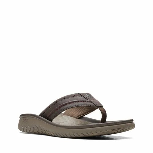 Шлепанцы Clarks, размер 42 EU, brown