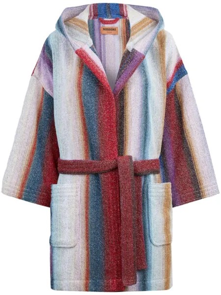 Missoni Home халат с капюшоном и эффектом градиента, мультиколор