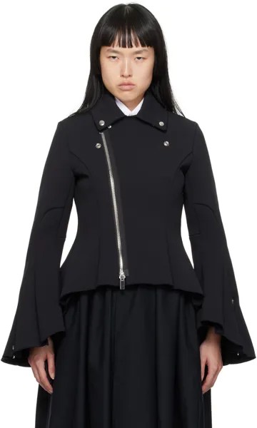 Черная куртка с баской Noir Kei Ninomiya