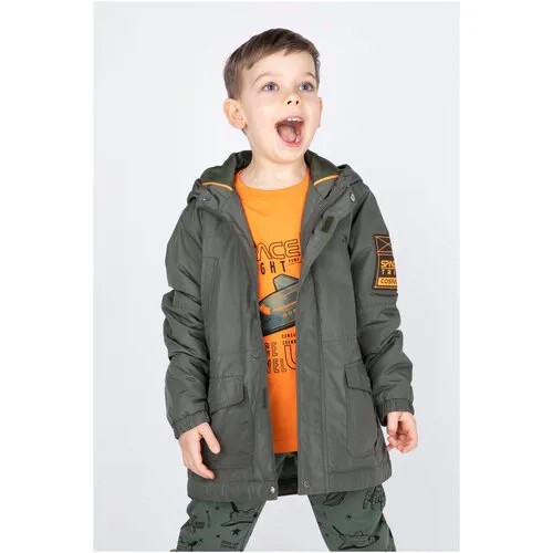 Куртка для мальчика COCCODRILLO, размер 104, цвет хаки