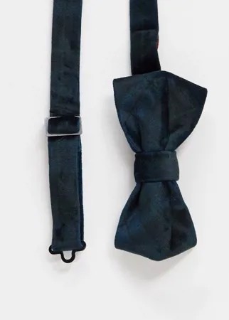 Бархатный галстук-бабочка Devils Advocate-Темно-синий