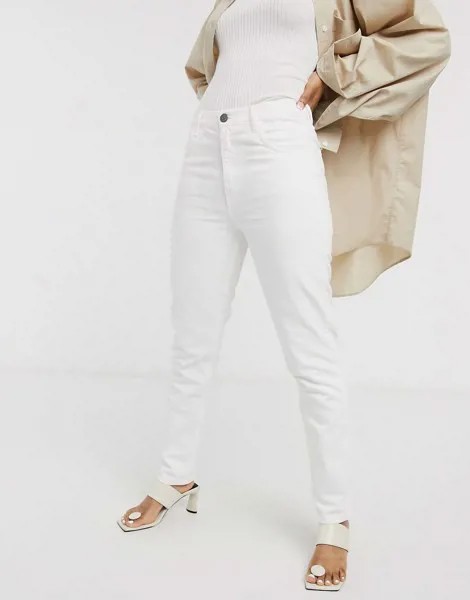 Белые джинсы прямого кроя с завышенной талией MiH Mimi-Белый