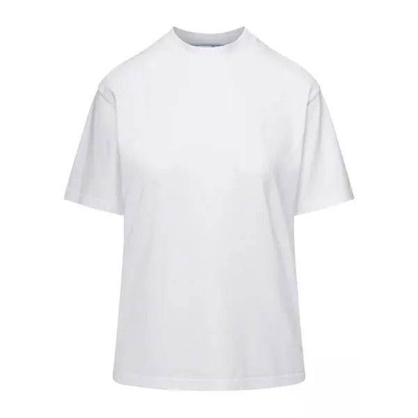 Футболка crewneck t-shirt with tonal logo and diag pr Off-White, белый