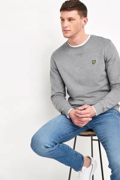 Толстовка с круглым вырезом Lyle & Scott, серый