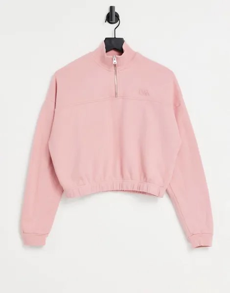 Розовый свитшот с короткой молнией Levi's-Розовый цвет