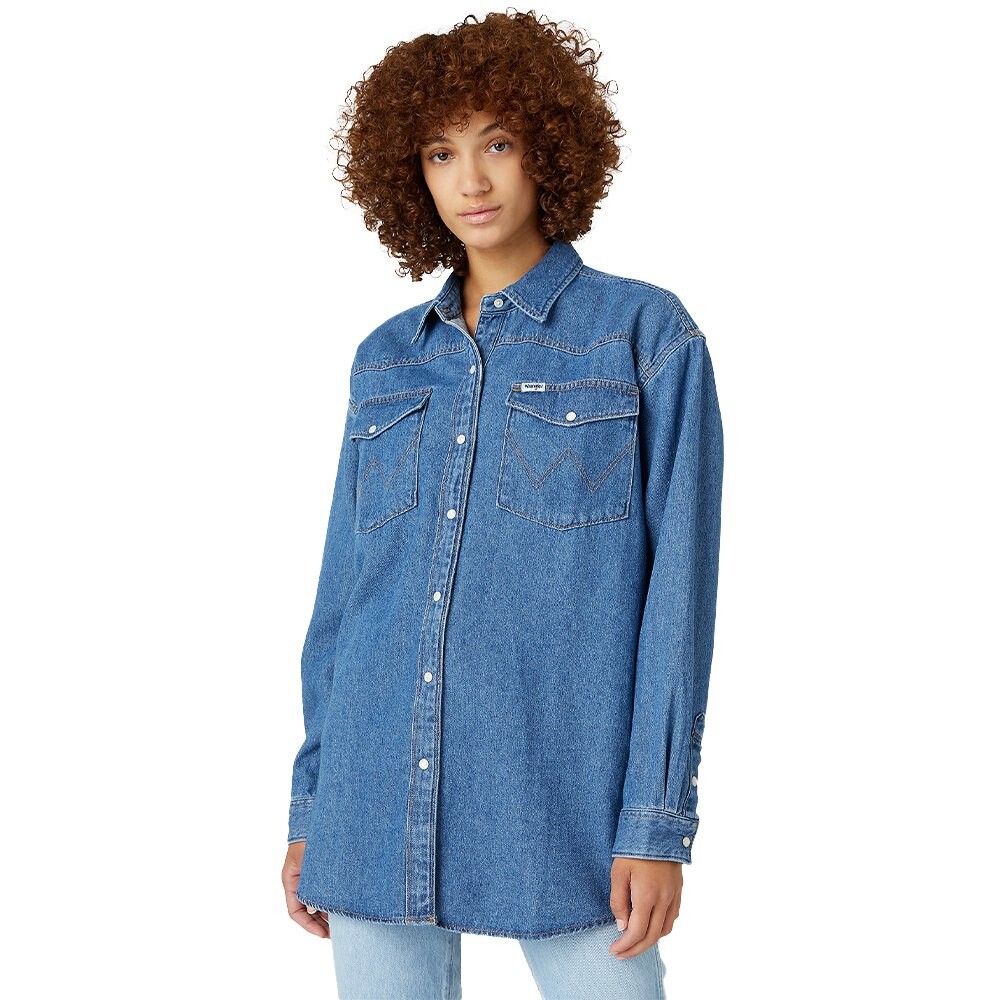 Рубашка Wrangler Jumbo Oversized, синий