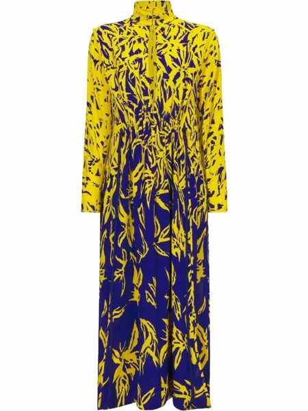 Proenza Schouler Scattered Floral V-Neck Dress