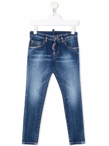 Dsquared2 Kids джинсы с эффектом потертости