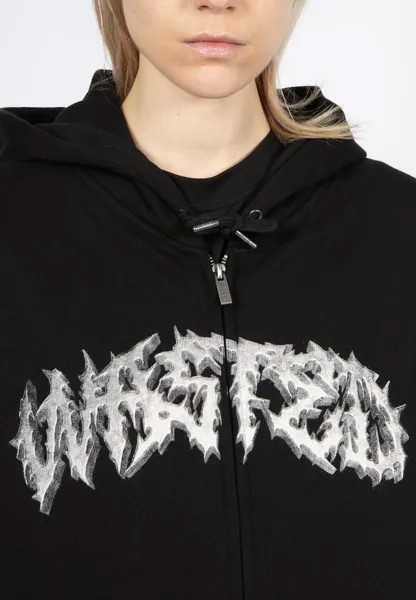 Толстовка на молнии Hoodie Zip Undead Unisex Wasted Paris, черная