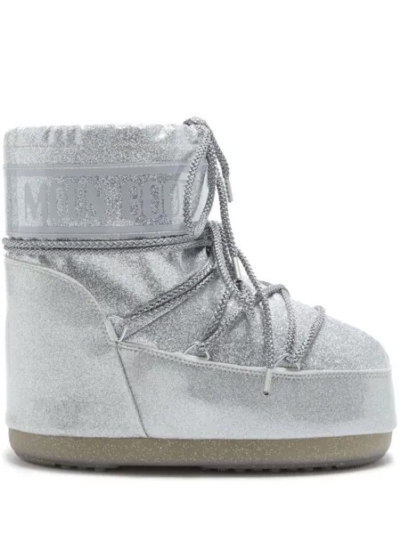 Moon Boot ботинки Icon Low Glitter, серебристый