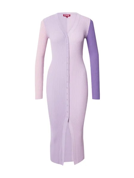 Вязаное платье Staud SHOKO, цвет Purple/Lilac/Orchid