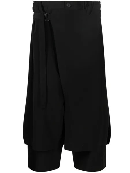 Yohji Yamamoto брюки U-standard Wrap, черный