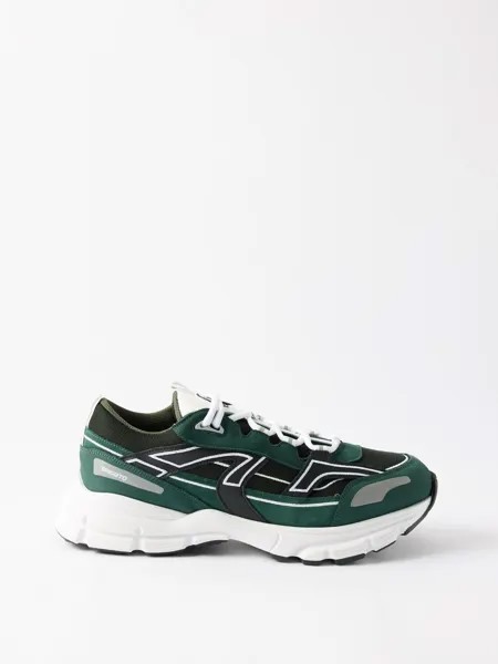Кроссовки marathon r-trail из замши и сетки Axel Arigato, зеленый