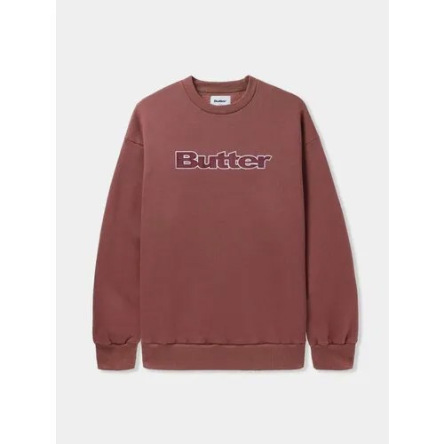Свитшот Butter Goods Cord Logo Crewneck, размер XL, бордовый