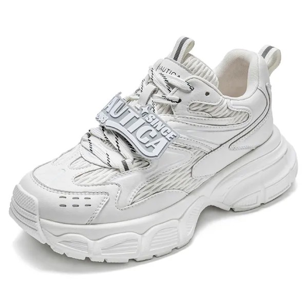 Кроссовки Nautica Chunky Sneakers Women's Low-top, белый