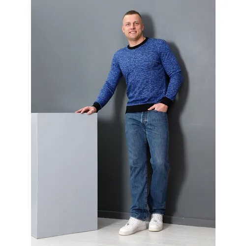 Лонгслив IvCapriz, размер 46, синий, черный