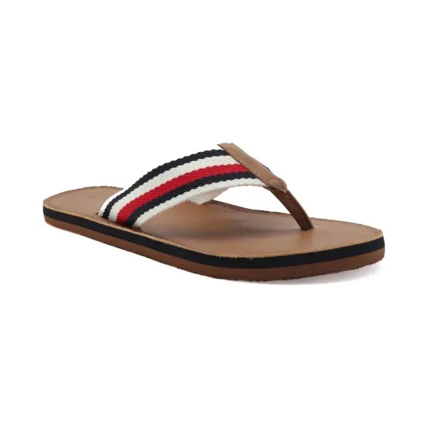 Кожаные пляжные сандалии Hilfiger с добавлением кожи Tommy Hilfiger, коричневый