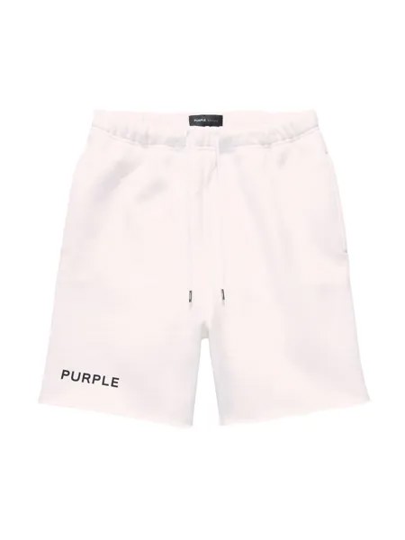 Шорты из хлопкового флиса Purple Brand, белый