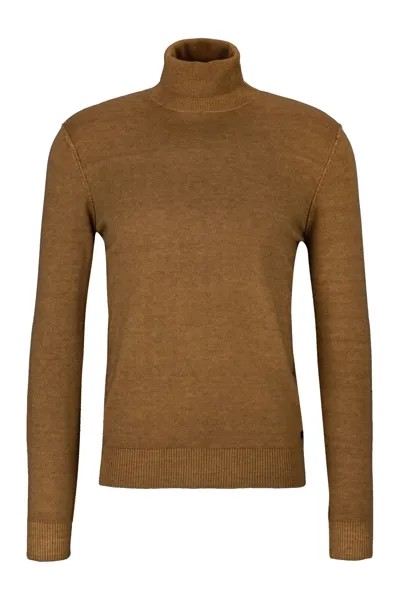 Пуловер Replay Rollkragen Wool Blend Fast Dyed 12 Gg, коричневый