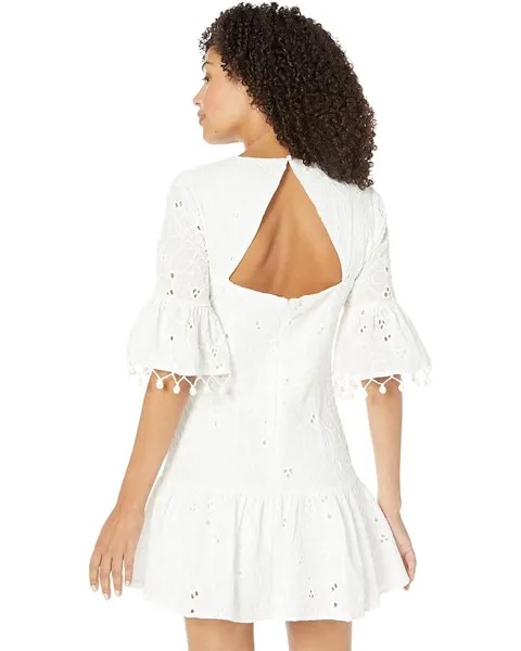 Платье BCBGMAXAZRIA Lace Cocktail Dress, белый