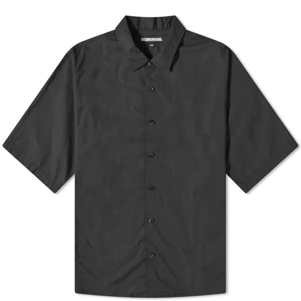 Рубашка с короткими рукавами и логотипом Neighborhood Dolmansleeve, черный