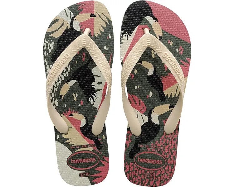 Сандалии Havaianas Top Tropical Vibes Sandals, оливковый