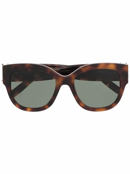 Saint Laurent Eyewear солнцезащитные очки в оправе черепаховой расцветки