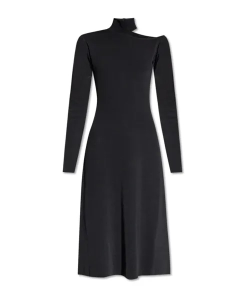 Платье с длинными рукавами Salvatore Ferragamo, черный