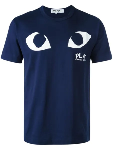 Comme Des Garçons Play футболка с принтом 'Eye', синий