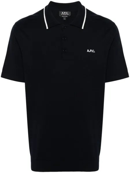 A.P.C. рубашка поло Flynn, синий