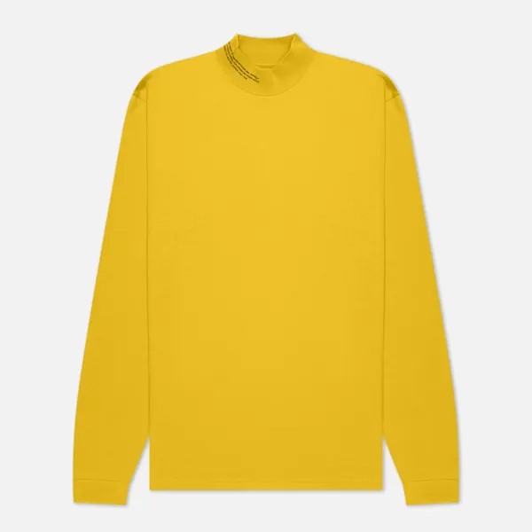 Женский лонгслив PANGAIA Organic Cotton High Neck жёлтый, Размер S