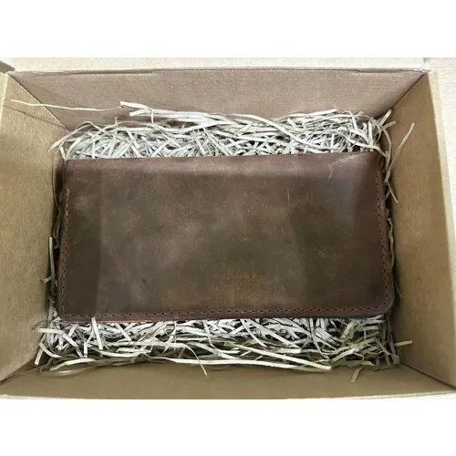 Портмоне , натуральная кожа, гладкая, матовая фактура, коричневый, зеленый