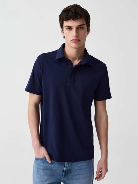 Однотонная рубашка-поло Active Ovs, цвет dark blue