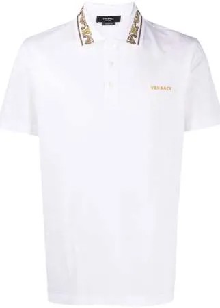 Versace рубашка поло со стразами