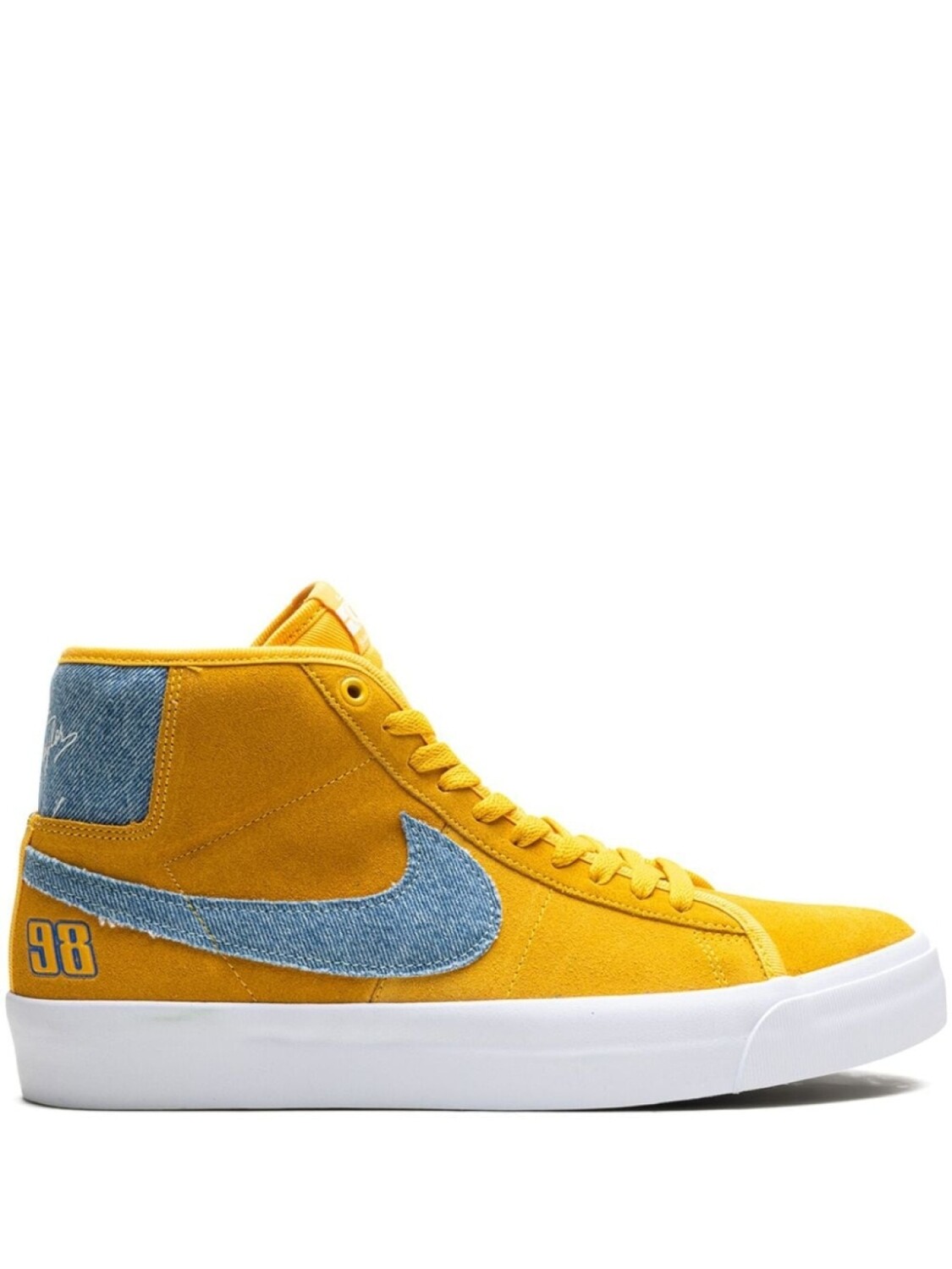 Кеды x Grant Taylor SB Zoom Blazer Mid Pro GT University Gold/Denim Nike, желтый
