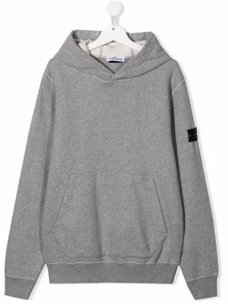 Stone Island Junior худи с нашивкой-логотипом