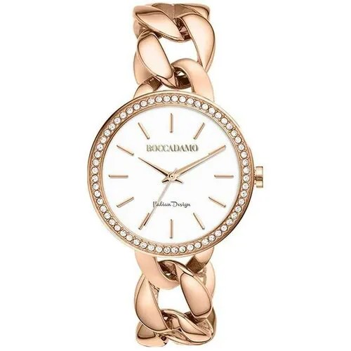 Наручные часы Boccadamo Часы Boccadamo LadyB Rosegold White LB007 BW/RG, золотой