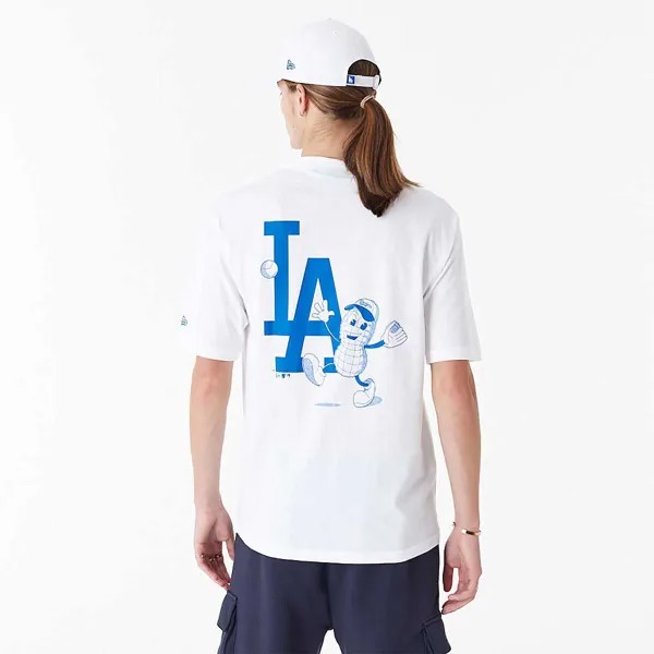 Футболка MLB LOS ANGELES DODGERS FOOD GRAPHIC OVERSIZED T-SHIRT New Era, цвет Weiß
