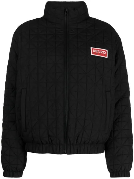 Kenzo стеганый пуховик Sashiko, черный