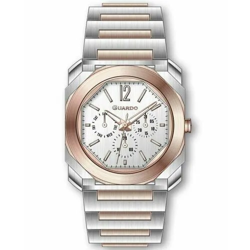 Наручные часы Guardo 12706-5, серебряный, белый