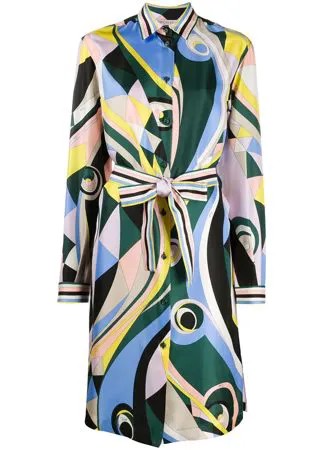 Emilio Pucci платье с принтом Occhi