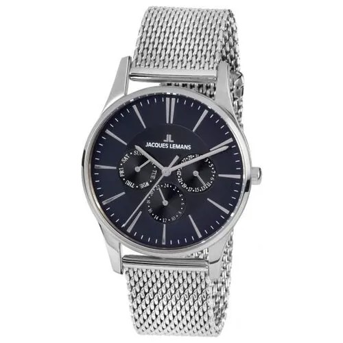 Наручные часы JACQUES LEMANS Classic 61693, серебряный, серый