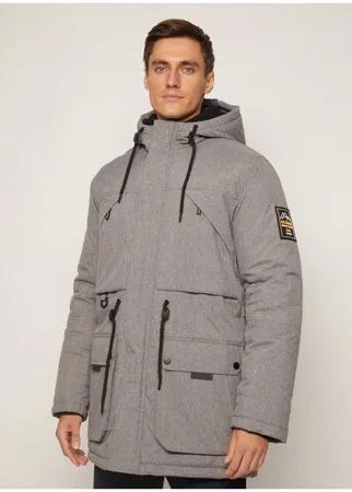 Тёплая куртка- парка, цвет Серый, размер XL